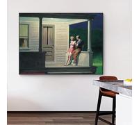 Canvas Painting Edward Hopper Classic Prints Artwork Summer Reading Girl Landscape Poster Wall Art Pictures Home Decor 30x45cm Frameless