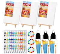 Canvas Painting Kit, 84 Pcs Sip and Paint Kit for Adults Couples Date Night