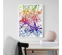 Canvas Painting Multipolar Brain Neuron Cell Anatomy Art Prints Brain Neurology Medical Science Poster Anatomical Biology Office Decoration Frameless