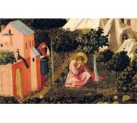 Canvas painting Mural Art Famous the Conversion of St Augustine By Fra Angelico for Home Decor 60x90cm
