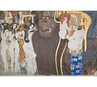 canvas painting pictures poster 58x90cm no frame the Beethoven Frieze the Longing for Happiness by Gustav Klimt