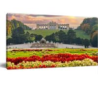 Canvas Painting Wall Art Gloriette Pavilion And Neptune Fountain Schonbrunn Park Vienna Austria Wall Decor For Canvas Painting Prints For Home Dining Room Living Room Artwork Gifts Unframed 12x16Inch