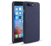 Canvas Phone Case Compatible with iPhone 7 Plus,Slim fit Protective Case with Soft Grip,Shockproof and Scratch-Resistant Fabric Design-Blue