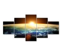 Canvas Picture 5 Pieces Pictures 5-Piece Wall Pictures Art Print 150 x 80 cm with Frame Non-Woven Canvas Prints Canvas Pictures Cadeau d'Halloween 5-Piece Wall Picture