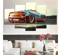 Canvas Picture 5 Pieces Pictures 5-Piece Wall Pictures Art Print 150 x 80 cm with Frame Non-Woven Canvas Prints Canvas Pictures Cadeau d'Halloween 5-Piece Wall Picture