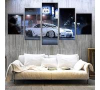 Canvas Picture 5 Pieces Pictures 5-Piece Wall Pictures Art Print 150 x 80 cm with Frame Non-Woven Canvas Prints Canvas Pictures Cadeau d'Halloween 5-Piece Wall Picture