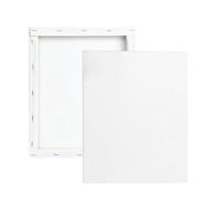 Canvas Plain White Blank Artists Canvas, Pack of 5, 40cm x 30cm, Acid Free, Ideal for Professional and Seasonal Art