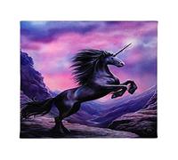 Canvas Plaque | Black Unicorn by Anne Stokes | H25cm X W19cm X D1.5cm | pack of 1