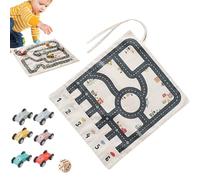 Canvas Play Mat With Wooden Car Toy, Parent-Child Interactive Dice Tabletop Game Set, Educational Toy For Boys Kids, Promotes Imagination Problem-Solving Critical Thinking, Easter Gift
