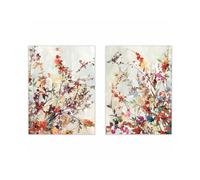 Canvas Posters,Set of 2-Abstract Floral Watercolor Posters Green Botanical Boho Wall Art Canvas Painting Prints Pictures Modern Living Kitchen Room Decoration-40 * 50cm/(16 * 20inch) Unframed