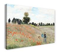 Canvas Print (100x70cm): Claude Monet - Poppy Field