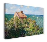 Canvas Print (60x40cm): Claude Monet - Fisherman's Cottage in Varengeville