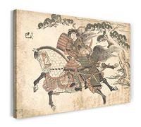 Canvas Print (60x40cm): Ishikawa Toyonobu - Tomoe Gozen Killing Uchida Saburo I