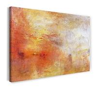 Canvas Print (60x40cm): William Turner - Sun Setting Over a Lake