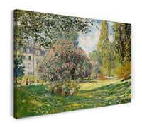 Canvas Print (80x60cm): Claude Monet - Landscape: The PARC Monceau (1876) - Imp