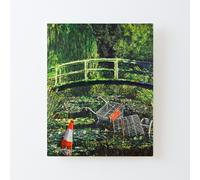 Canvas Print Only Banksy - Show Me The Monet Urban Parody Poster Wall Art Room Decor 16x20 inch No Frame