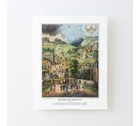Canvas Print Only The Broad and the Narrow Way - 1883 English Edition Poster Wall Art Room Decor 16x20 inch No Frame