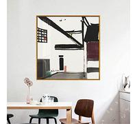 Canvas Printings Wu Guanzhong Landscape Painting Chinese Style HD Print Home Decor Living Room Wall Art Paintings 19.6”x19.6”(50x50cm)No frame