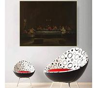 Canvas Prints Nicolas Poussin《The Seven Sacraments II:Eucharist》Canvas Oil Painting Art Poster Picture Modern Home Decor 60x80cm Frameless