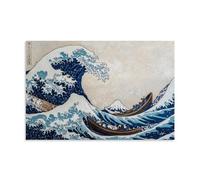 Canvas Prints on The Walls, Home, Office, Beach Paintings for Wall Decoration Poster, Huge Waves in Kanagawa, Modern Landscapes, Marine Artworks (2) Print Picture Canvas Wall Art For Living Room Bedro