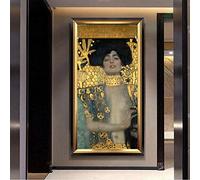 Canvas Prints Wall Art Large Judith and Holofernes by Artist Gustav Klimt Classic Artwork Canvas Prints Painting Poster Wall Picture 70x100cm Frameless