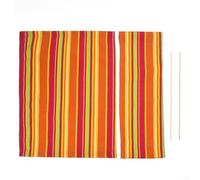 Canvas Replacement Cover for Directors Chairs Suited for Outdoor Garden Use and Portable Seating Arrangements on Patios or Lawns (Multi-Color)