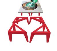 Canvas Risers | Triangular Stand | 4 Pieces Canvas Supports for Pouring, for Students Artists Classroom School Studio Exhibition Display