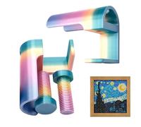 Canvas Roll Table Clamp - Adjustable Rhinestone Painting Fixing Clip | Portable PP Paint Roll Holder for Family Teens Adults | Art Craft Supplies Desktop Organizer Workshop Studio Accessory