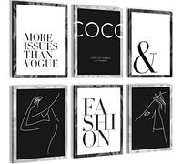 Canvas Set Coco - Hang Your Picture Right Away - Stylish, no Frame Required - Living Room Girl Teenager - Quotes - N002365a