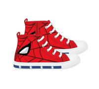 Canvas Shoe PVC Sole With Lights High Spiderman RED - T030 | BOY CERDà