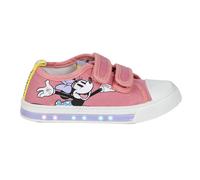 Canvas Shoe with PVC Sole with Lights Coton Minnie PINK - T027 | GIRL CERDà
