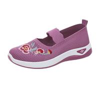 Canvas Shoes Women Trainers for Women Wide Fit Wedge Walking Sneakers Casual Fashion Non Slip Walking Shoes Low Top Lace Up Slip on Orthopedic Lightning.Deals.of The Day Today Sale Purple 5.5