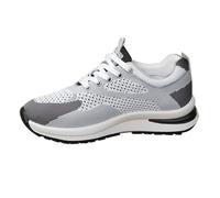 Canvas Shoes Women's Sports Shoes Extra Wide Walking Shoes Breathable Leisure Shoes Trainers Fitness Outdoor Tennis Jogging Non-Slip Training Shoes Gym Indoor Trainers, lightgrey, 5 UK