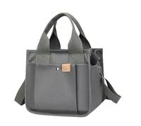 Canvas Shoulder Bag - Japanese-Style Tote Bag | Casual Multi-Pocket Handbag, Crossbodies Satchel, Work, Travel, Picnic, School, Everyday Use, Lightweight Durable Women’s Purse