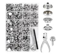 Canvas Snap Kit,Marine Grade Stainless Steel Snaps,Screw Snaps,Boat Cover Snaps,Carpet Snap Kit with Setting Tool 314PC