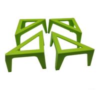 Canvas Stands Bracket, Canvas Stand Risers, With Stable Risers, For Acrylic For Pouring Painting Boards, For Artists Students Workshops, 4Pack(Green)