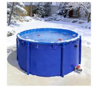 Canvas Stock Tank for Outdoor Koi Pond, 1.3x0.8m Water Culture Container for Home Garden, Durable Design for Fish Habitat or Aquatic Plants