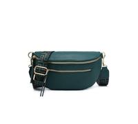 Canvas Strap Sling Chest Bag with Tassels JFY Teal One Size