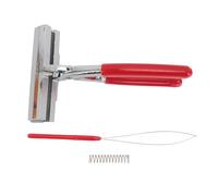 Canvas Stretching Pliers Set | Wide Mouth Artist Tool for Canvas/Leather/Fabric | Spring Loaded Action with Rubber Handle | Includes Threading Tool