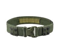 Canvas Tactical Belt Plastic Insert Buckle Multi-Functional Waist Strap For Outdoor Hiking Camping Men Women(Green)