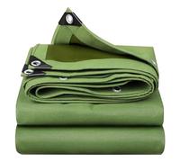 Canvas Tarp 1x1.5m 1x2m 1.2x1.5m 1.5x2m 3x2m 3x4m 5x4m Oxford Cloth Tarpaulin Heavy Duty Water Resistant with Grommets, Drsyffsup Green Tarpaulin Cloth Covers for Car, Roof, Boat, Camp, Canopy(1.5x4m)