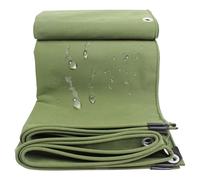 Canvas Tarp Cover 1x2m 1x3m 1.2x1.2m Green Waterproof Tarpaulin with Metal Grommets, Multipurpose for Outdoor Use, Floor & Furniture Protection(1x2m)