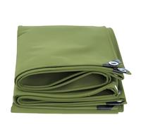 Canvas Tarp Cover Green Heavy Duty Waterproof Tarpaulin for Swimming Pools, Picnic Groundsheet, Thicken, Durable(2x5m(6.5ftx16.4ft))