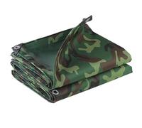Canvas Tarp Sheet Heavy Duty Waterproof Camo Tarpaulin 1.5x2m 1.2x1.5m 1.2x1.8m 2x3m 3x4m 4x6m Ground Camping Sheet Tent with Grommets(3x3m(9.8ftx9.8ft))