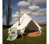 Canvas Tent Shop 4M Bell Tent 100% Cotton Canvas, Kokoon Deluxe With Chimney Fitting