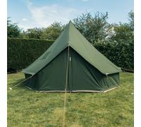 Canvas Tent Shop 4M Bell Tent Olive Green With Chimney Fitting 100% Cotton Canvas