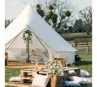 Canvas Tent Shop 4M Polycotton Bell Tent With Zipped Pvc Groundsheet