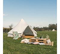 Canvas Tent Shop 5M Polycotton Bell Tent With Zipped Pvc Groundsheet