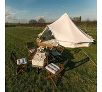 Canvas Tent Shop 6M Polycotton Bell Tent With Zipped Pvc Groundsheet