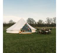 Canvas Tent Shop Kokoon Deluxe 6M Bell Tent 100% Cotton Canvas With Chimney Fitting & Zipped Pvc Groundsheet.
